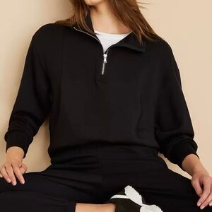 Lou & Grey Loft Scuba Soft half zip sweatshirt